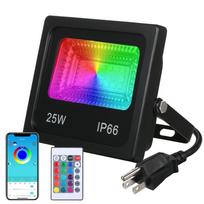 C85-265V 50W 64LEDs RGBCW LED prožektorių lauko lempa IP66 Atsparumas vandeniui su valdikliu/ 25W