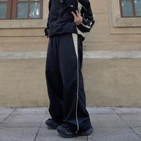 Vyriški Y2K Drabužiai Sportiniai kostiumai Track Baggy Cargo Pants Vintage Oversize Drabužiai Bėgiotojai Harajuku Streetwear sportiniai kelnės Juodos plačios kelnės vyrams 2XL juoda