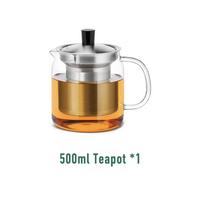 SAMADOYO Karščiui atsparaus stiklo arbatinukas arbatinukas arbatos vandens atskyrimo ir filtravimo buitinis didelės talpos arbatos virimo aparatas 500ML skaidri