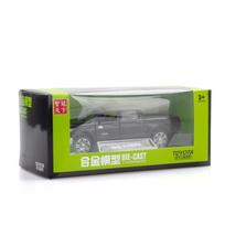 1/32 mastelio Toyota Tundra pikapų sunkvežimių dyzelinių automobilių modelių žaislas, cinko lydinio žaislas su garsu ir šviesa, atsitraukimas, gimtadienio dovanos vaikams 1/32-Size:16*6.5*5.3cm juoda
