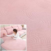 Žakardinis sofos sėdynės pagalvėlės užvalkalas Elastingas storas sofos užvalkalas, skirtas svetainės baldams, apsaugantis L formos fotelio sofos užvalkalai Back Cushion Cover-S rožinė