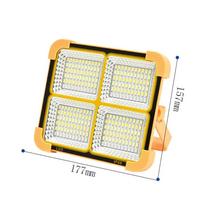 Įkraunamas saulės prožektorius lauko nešiojamas LED atšvaitas prožektorius prožektorius statybų lempa MINI-264LED