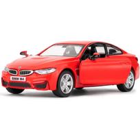 1/36 BMW M4 lydinio automobilio modelis, Atitraukiamas žaislinis automobilis, Tinka kolekcionuoti ir dekoruoti modelių žaislus, Gimtadienio dovana berniukams ir mergaitėms 1/36-Size:12*5*4cm raudona