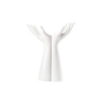 Balta Keraminė Rankos Vaza, Rankos Gėlių Vaza Mielas Unikalus Boho Minimalizmas Kūno Estetika Dekoratyvinis Modernus Nordic Stilius Namams Svetainei Biurui Dekoravimui 14cm