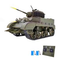 Nuotoliniu būdu valdomas tankas 1/16 Mastelio Nuotoliniu būdu valdomi tankų žaislai Imituojamas garsas ir judesys 360 laipsnių 2 battery