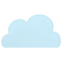 Cloud Placemat Food Grade Silicone Table Pad Kid Heat Resistant Mat Baby Placemats for Table Pads Anti Slip Easy Cleaning Mats 1pcs šviesiai mėlyna spalva