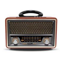 Aukštos kokybės medinis retro nešiojamas radijo muzikos grotuvas AM/FM/SW Daugiafunkcis „Bluetooth“ garsiakalbis Žemųjų dažnių garsiakalbio kortelė „Garso Caixadesom“
