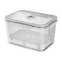 2300/5500ML Hermetiška maisto dėžutė su laiko fiksavimo disku Daugkartinio naudojimo maisto laikymo indas Vaisiai Daržovės Kepalas Laikymo dėžutė virtuvės stalviršiui S