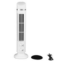 Bladeless Tower Fan Portable USB Desk Fan with Light for Home Bedroom Office balta