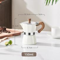 Moka Puodai 150/300 ml Vintažiniai klasikiniai kavos indai Espreso aliuminio virimo aparatas Kavinės priedai virimo aparatas virdulys Latte viryklės