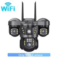 LS VISION 12MP Trijų objektyvų 4G Sim IP kamera lauko, žmonių aptikimas, WiFi stebėjimo kameros, 6K apsaugos, vaizdo monitorius V380 Pro WiFi Camera