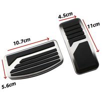 Nerūdijančio plieno automobilio pedalo padėklo dangtelis AT MT pedalai Mitsubishi ASX Outlander Lancer EX Eclipse Cross Pajero ES AT