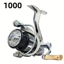 Visiškai metalinė besiūlė spiningo ritė Metalinė rankenėlė ir būgnelis Lengvas dizainas Tinka tolimiems metimams Tinka sūriam ir gėlam vandeniui 1000 sidabras