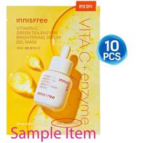 10pcs_[INNISFREE] Vitamin C Green Tea Enzyme Brightening Serum Gel Mask 23ml (Sample) [10pcs]  Mask Sheet