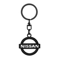 1 vnt. 3D metalinis automobilio ženkliukas raktų pakabukas Cinko lydinio raktų pakabukai Automobilių priedai Nissan Nismo Qashqai X J10 J11 Trail Tiida Juke Teana Pulsar Altima juoda