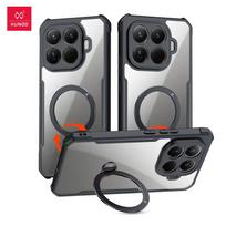 XUNDD Dėl Xiaomi 15T Pro dėklo Xiaomi 15T Dėklas Oro pagalvė Smūgiams atsparus Apsauginiai dėklai Skaidrus dangtelis Su besisukančiu magnetiniu laikikliu For Xiaomi 15T Pro juoda
