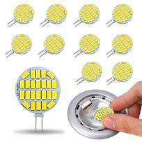 10 vnt. G4 LED prožektoriaus lemputė 3W AC/DC 12V 24V Nemirga 5730 SMD Šiltai balta Šaltai balta Natūraliai balta skirta gartraukio apšvietimui Warm White