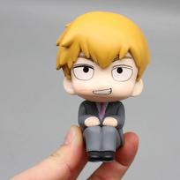 Mob Psycho 100 Anime Figūrėlės Gk Reigen Arataka Q Edition Kawaii Sėdintis Delno Serija Modelis Lėlė Stalo Ornamentai Kolekcionuojamas Žaislas