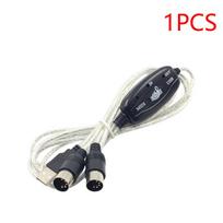 Profesionalus MIDI laidas Elektroninio klaviatūros adapterio laidas USB IN-OUT PC į Muziką Muzikinės malonios instrumentų reikmenys