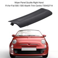 Valytuvų skydelis dešinėje, tinka Fiat 500 / 500 Abarth Trim Center 735452714 right juoda