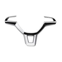 ABS chromo priedai automobilio vairo apsauginio dangtelio apdailos lipdukas skirtas Volkswagen Skoda Octavia A7 Kodiaq Rapid Yeti Electroplating silve