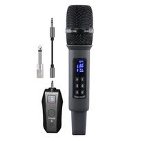 UHF belaidis rankinis dinaminis karaokės mikrofonas Bluetooth imtuvas, atliekantis profesionalų namų aidėjimą aukštais ir žemais žemaisiais dažniais one drag one