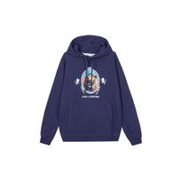 Nike LeBron Printed Hooded Fleece Sweatshirt Men Sweatshirt Dark-Purple FB7124-555 L blue