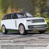 Nauja 1:18 Land Rover Range Rover Mastelis Visureigis Lydinio Die-cast Metalas Simuliacinis Mini Automobilio Modelis Žaislas Berniuko Dovana Keturių Ratų Amortizacija balta