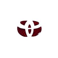 1vnt Carbon Fibe rAuto logotipų lipdukas Automobilio vairo emblemos ženklelio lipdukas skirtas Toyota Corolla Camry Yaris automobilių priedams raudona