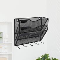 Wall File Mail Organizer Holder 3 Tier for Pamphlets Notebooks Save Space Versatile Paper sidabras