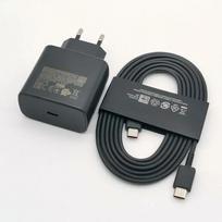 45W Įkroviklis Super Greito Įkrovimo Adapteris 1.8M Type C Skirtas Galaxy S24 S23 S22 S21 S20 Note 20 Ultra 10 Z Flip Fold 6 5 4 3 2 Black-Add 1.8M Cable