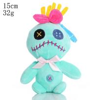 15/22cm Scrump pliušiniai žaislai pakabukas Animacinis Lilo ir Stitch pliušiniai žaislai Minkšti kimšti Kawaii žalias lėlės Kalėdinė dovana vaikams 15cm žalia
