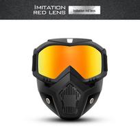Harley Retro Pilnos Veido Apsauginė Suvirinimo Kaukė - Apsauga Nuo Spinduliuotės, Nuo Saulės Nudegimų, Apsauga Nuo Dulkių. Riding Goggles