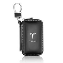 1 vnt. Odinis emblema Automobilio rakto dėklas Raktų pakabukas Užtrauktukas Rakto dėklas Maišelis Tesla Model 3 Model X S 2016-2020 Lipdukai TM3 TMX TMS Lipdukas juoda