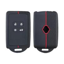 Silikoninis automobilio rakto dangtelis Renault Captur Koleos Kadjar Arkana Megane Dacia Duster Sandero Stepway išmaniajam nuotolinio valdymo pulteliui Cas
