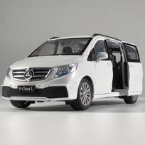 1:24 Benz V260L MPV Lydinio Metalo Lietas Modelinis Automobilis Namų Madingi Papuošalai Ir Kompiuterio Darbalaukio Dekoracija Aukšto Tikslumo Transporto Priemonės balta