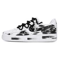Nike Air Force 1 Neslystantys, Atsparūs dilimui, Lengvi žemi krepšinio batai vyrams Juodi Balti CW2288-111(Komanda18-) 35.5 black