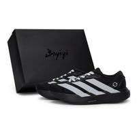 Adidas Adizero Evo SL Slip Resistant Abrasion Resistant Low top Running Shoes Men's Black Gray JP7149(Team80-S-BOX) 42