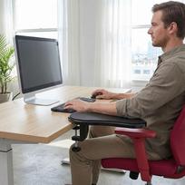 Anti Slip Armrest Desk Holder Rotatable Elbow Rest Bracket Wrist Support Pad  Computer Desk raudona