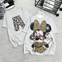 Disney Minnie Mouse T - Shirt Women Man 2026 Summer Short Sleeve Tee Anime Print Streetwear Casual Top Daily Wear Y2k Clothes S