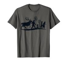 Disney Frozen 2 Character Anna And Elsa Silhouette T-Shirt_ 3XL