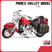 1/12 Scale Prince Halley Diecast motociklo modelio žaislas vaikams, mažiems berniukams, mergaičių dovanų kolekcija 1/12-17x8x7cm raudona