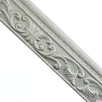 6 vnt. 230 mm lipnus 3D sienų apdailos linijos grindjuostės kraštinės vandeniui atsparios grindjuostės tapetų lipdukas, skirtas svetainės namų dekoravimui sidabro pilka spalva