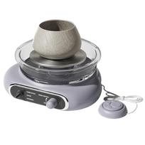 Mini keramikos ratų rinkinys vaikams, suaugusiems, keramikos molio menas, 4,7 colio sukamasis elektrinis keramikos ratas su pilka spalva