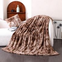 Dvipusis sustorintas dažytas raštais pledas 45×45cm（cushion cover） ruda