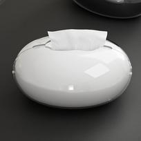 Elegantiškas servetėlių dėžutės organizatorius stalviršiui ir naktiniam staliukui balta