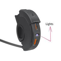 Karšto motociklo USB TYPE-C įkroviklis PD QC3.0 Greitas įkrovimas vandeniui atsparus vairo tvirtinimas Įkrovimo laikiklio lizdas 12/24V telefono įkroviklis motociklui