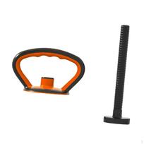 Kettlebell rankena, rankenos sukibimas, rankos jėga, kettlebell svoris kultūrizmo treniruotėms black 1 handle 1 rod