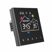 Išmanusis termostatas namų grindų šildymui WiFi AC termostatas su APP Control LED Digital Touch 3A water heating juoda