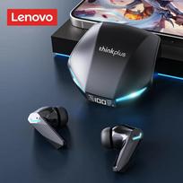 Originalios Lenovo XT53 ausinės, belaidės, atnaujintos, Bluetooth 5.4 ausinės, žemos latencijos žaidimų ausinės, triukšmo mažinimas, LED ausinės, naujos juoda